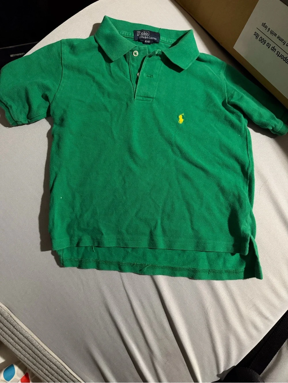 Ralph Lauren Green Polo with Yellow Pony - Kids